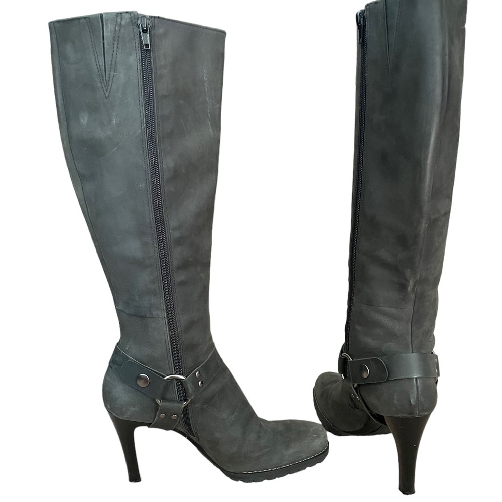 Gianni Bini Gray Suede Hercules Below the Knee Tall Boots Size 8 - Picture 8 of 10